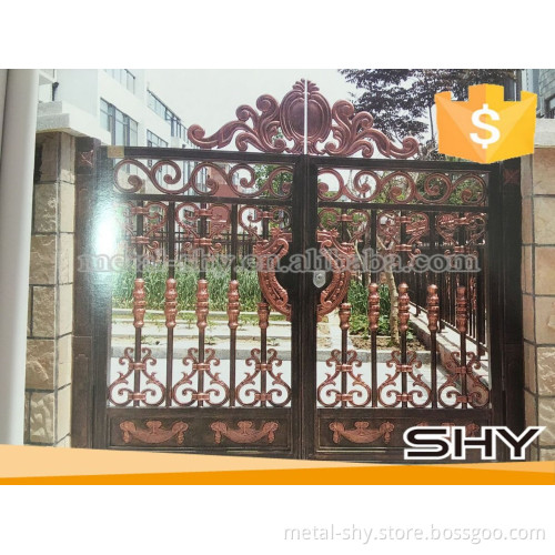 swing main gate cast aluminum gate design